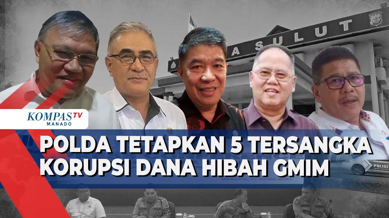 Polda Sulut Umumkan Lima Tersangka Korupsi Dana Hibah GMIM