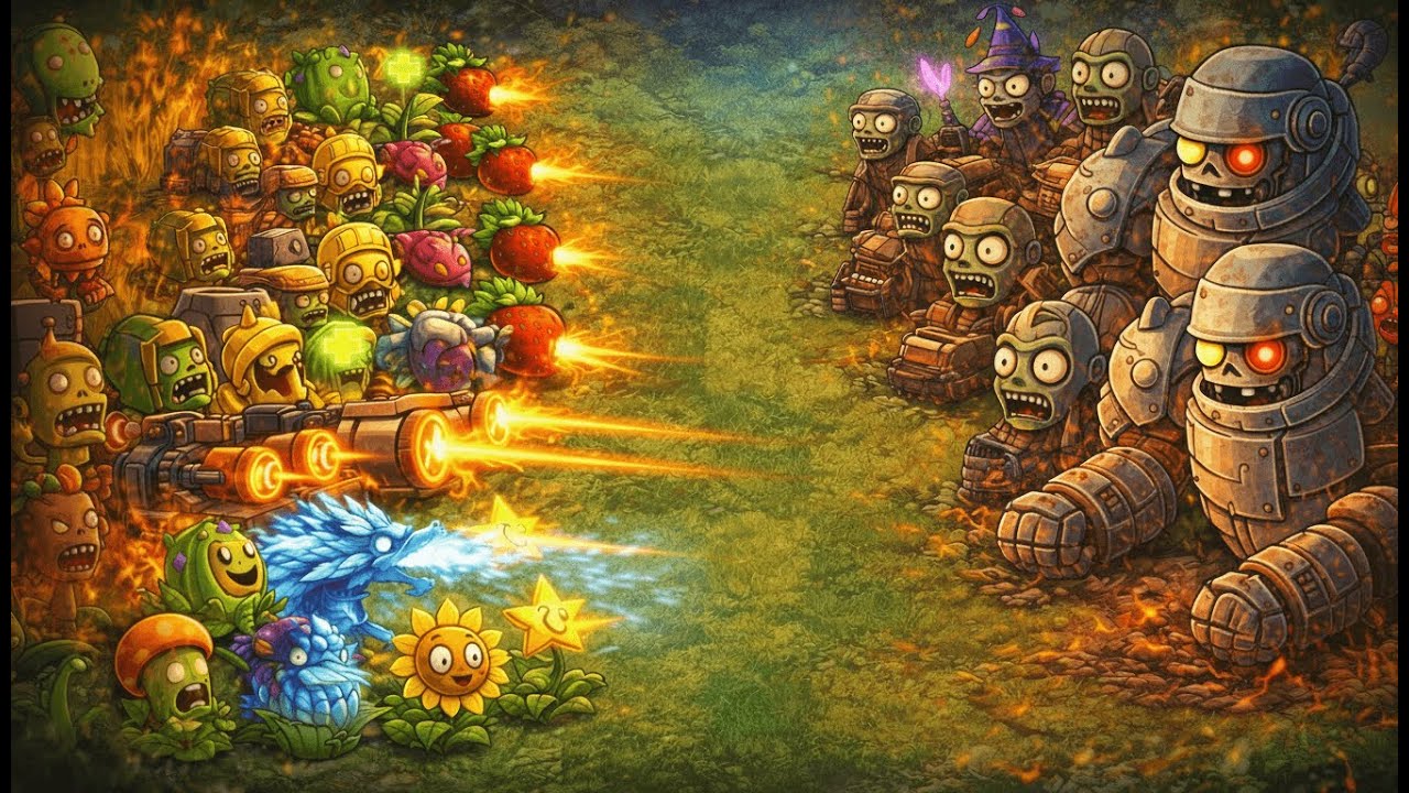 Phút 10:00 Full 6 Hàng Phòng Thủ 🌱 Cây TỐI THƯỢNG Lộ Diện! | PVZ RH Fusion
