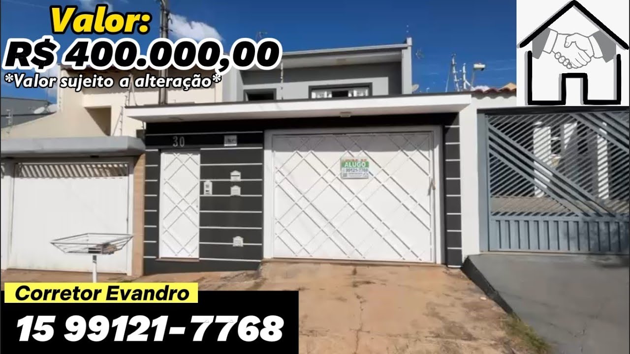 Casa l Venda l Santa Emília l Interior l Tatuí/SP