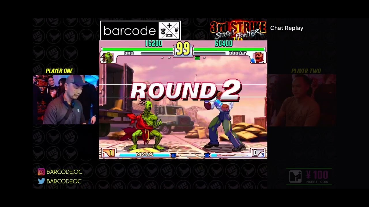 SFIII 3rd Strike: Hungbee ( Oro ) VS Surewin ( Dudley) At BarcodeOC Game 1