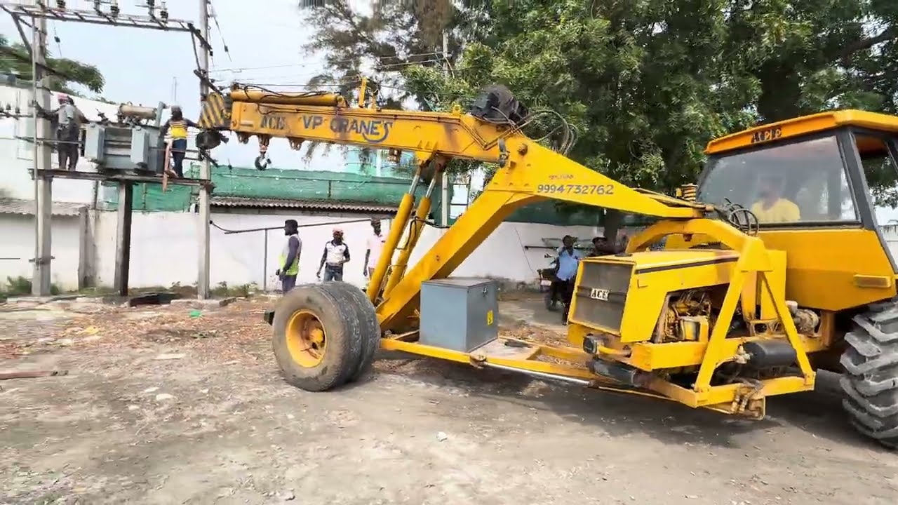 Together Transformer working in crane 40T heavy most powerful working 
