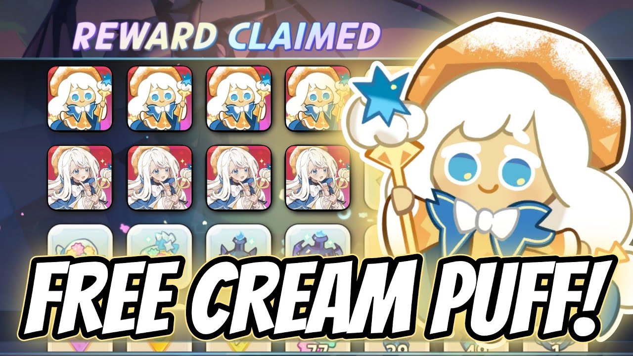 ⚠️EXCLUSIVE!⚠️ Claim Cream Puff Cookie and Limited Treasures in Guild Gacha on Cookie Run Kingdom!