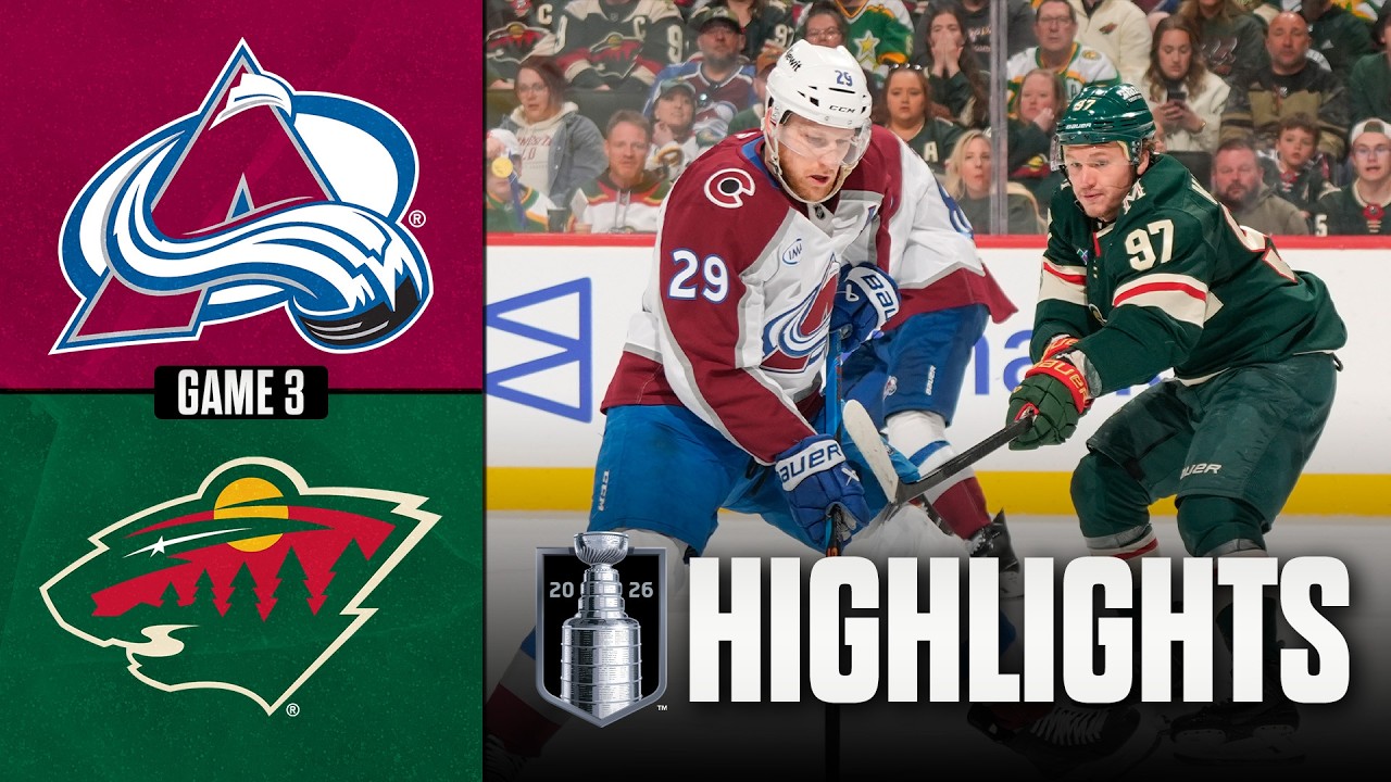 Avalanche vs. Wild | NHL Playoff Highlights | Game 3 | May 9, 2026
