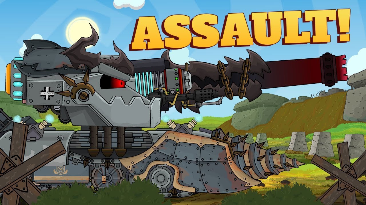 Hybrid Assaults the Fortress - Cartoons about tanks