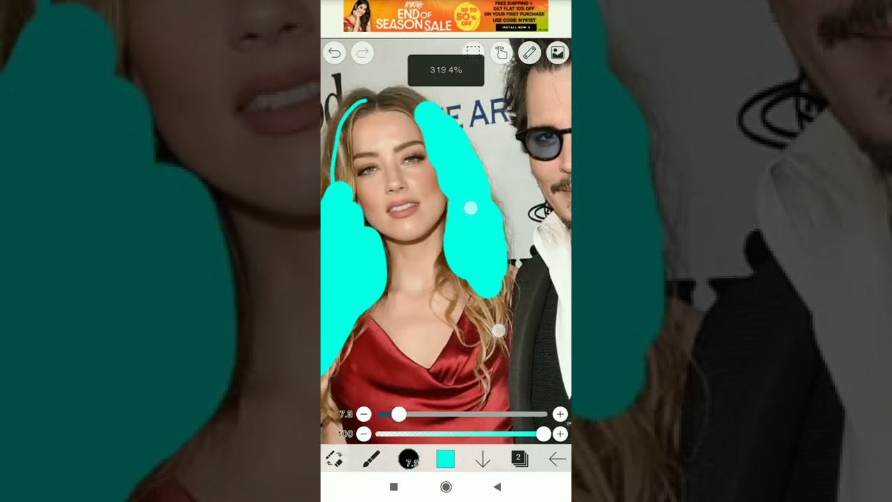 amber heard and johny deap hair colour transformation #shorts