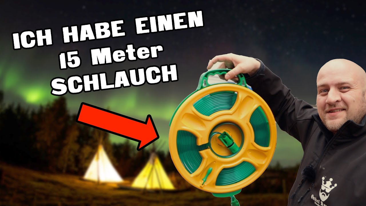 ✅ Schlauch f&uuml;r den Camper Wohnmobil - Wohnwagen 3-Kammer Flachschlauch