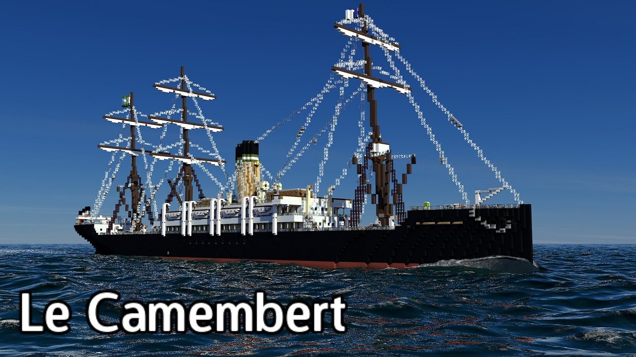 Minecraft S.S. Le Camembert (Lippold & Hold-Line) - A small combi ship for cargo and passengers