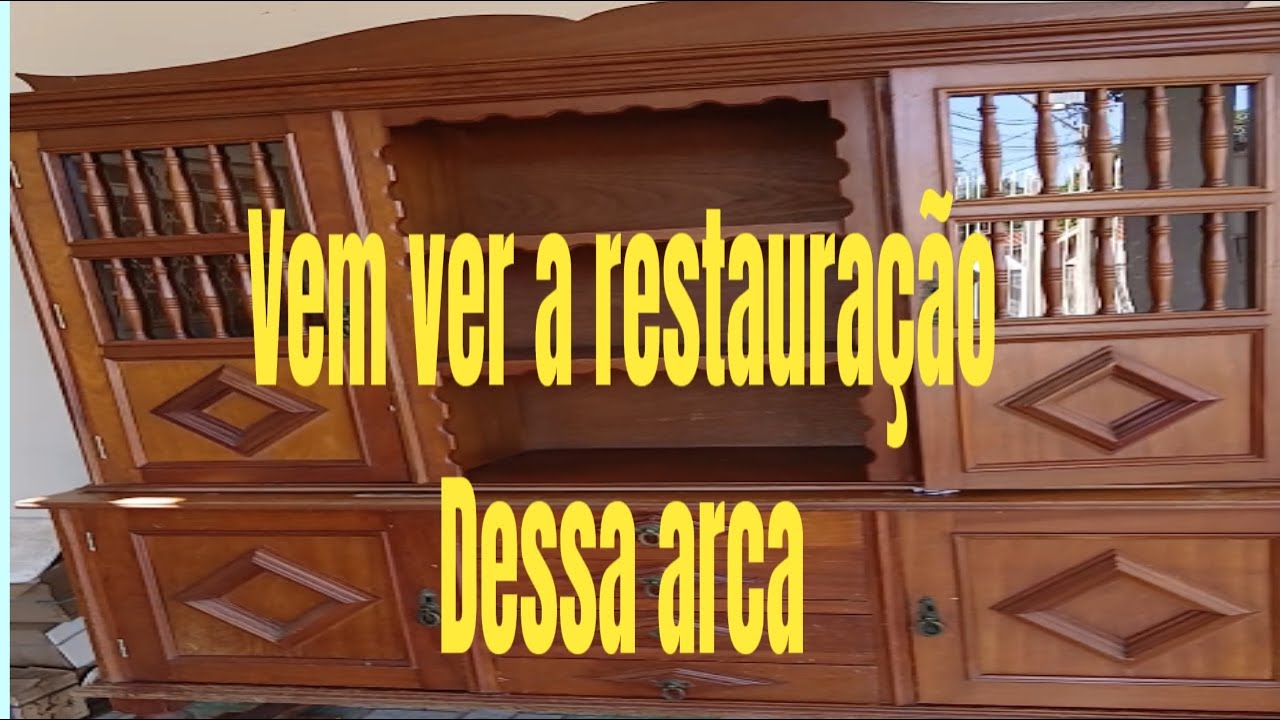 RESTAURACAO DO ARMARIO ARCA ACHADO NO ECOPONTO