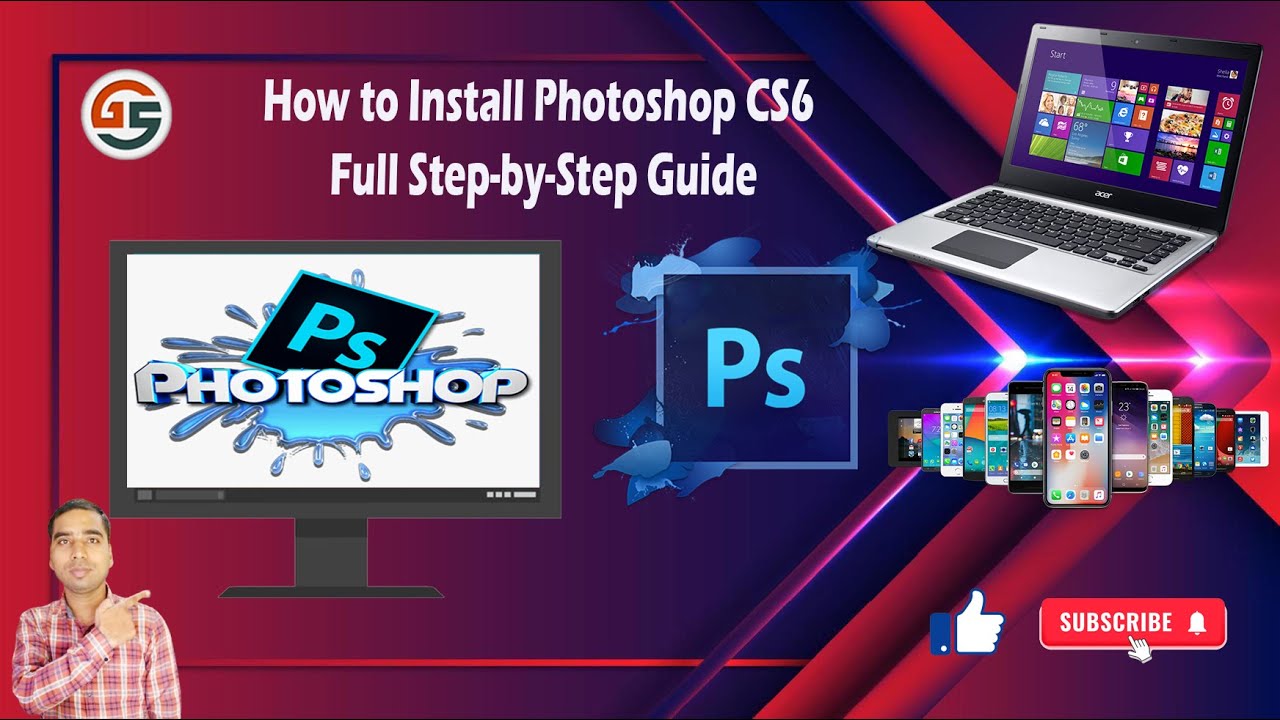 How to install Adobe Photoshop CS6 windows 10 (step by step.)
