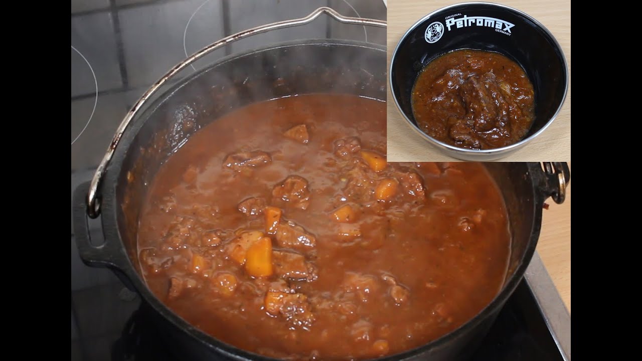 Glühwein Gulasch aus dem Dutch Oven