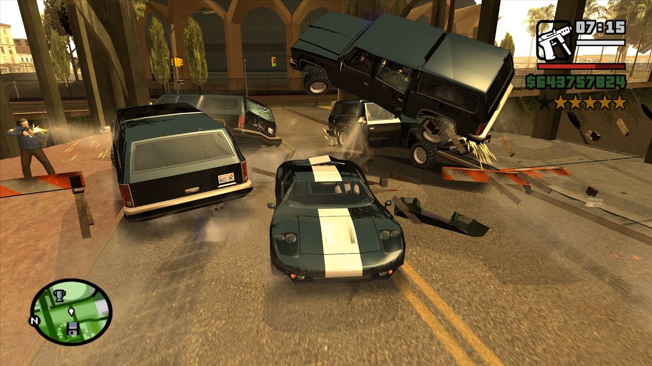 GTA San Andreas 6 Star War With Police FBI Army