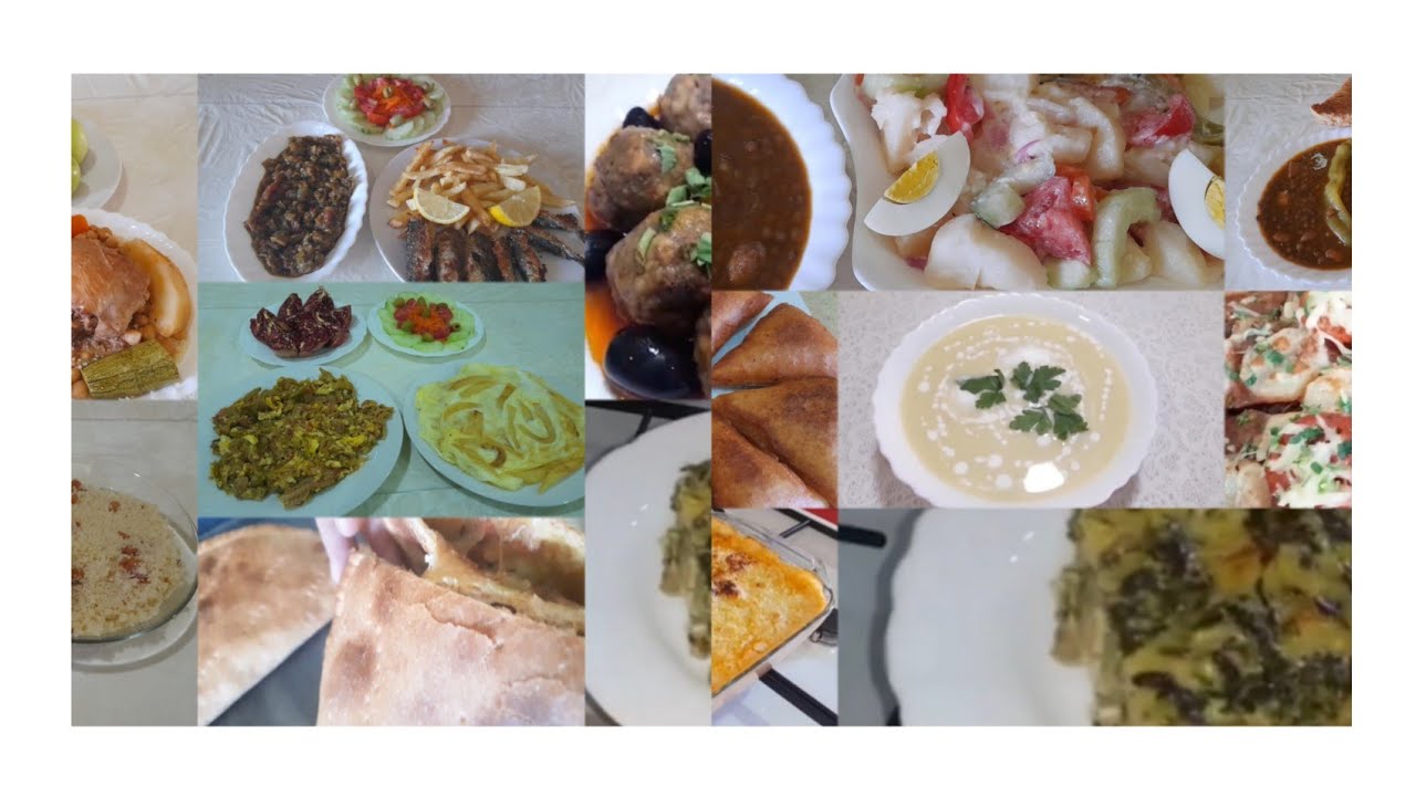 هنيتك من التخمام واش ديري لغدا ولعشا جدول وجبات لأسبوع كامل وصفات سهلة اقتصادية ولذيذة 💖🇩🇿