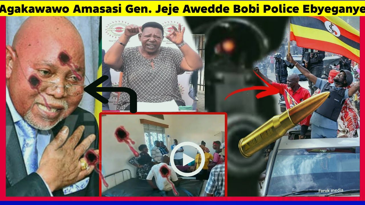 Agatalinda! Amasasi  Afudde Gen.Jeje Kaweedemu Bobi Wine Atide Police & Military Beganye 