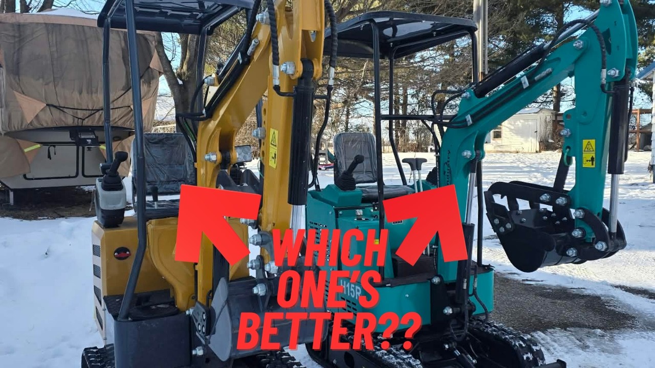 I Bought Two Of The Cheapest Mini Excavators! | Which One's Better?? | Comparing MX12 & H15