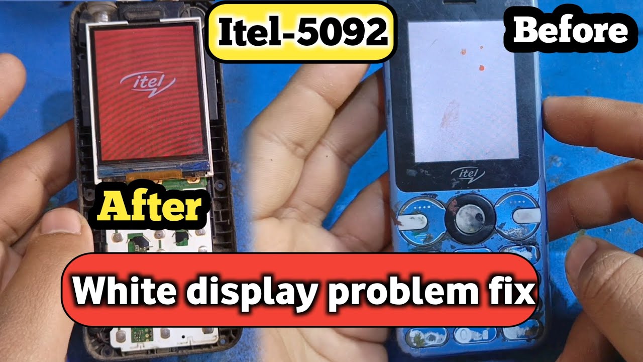 Itel 5092 white display problem | itel muzik 400 white display / itel 5092 white display solution