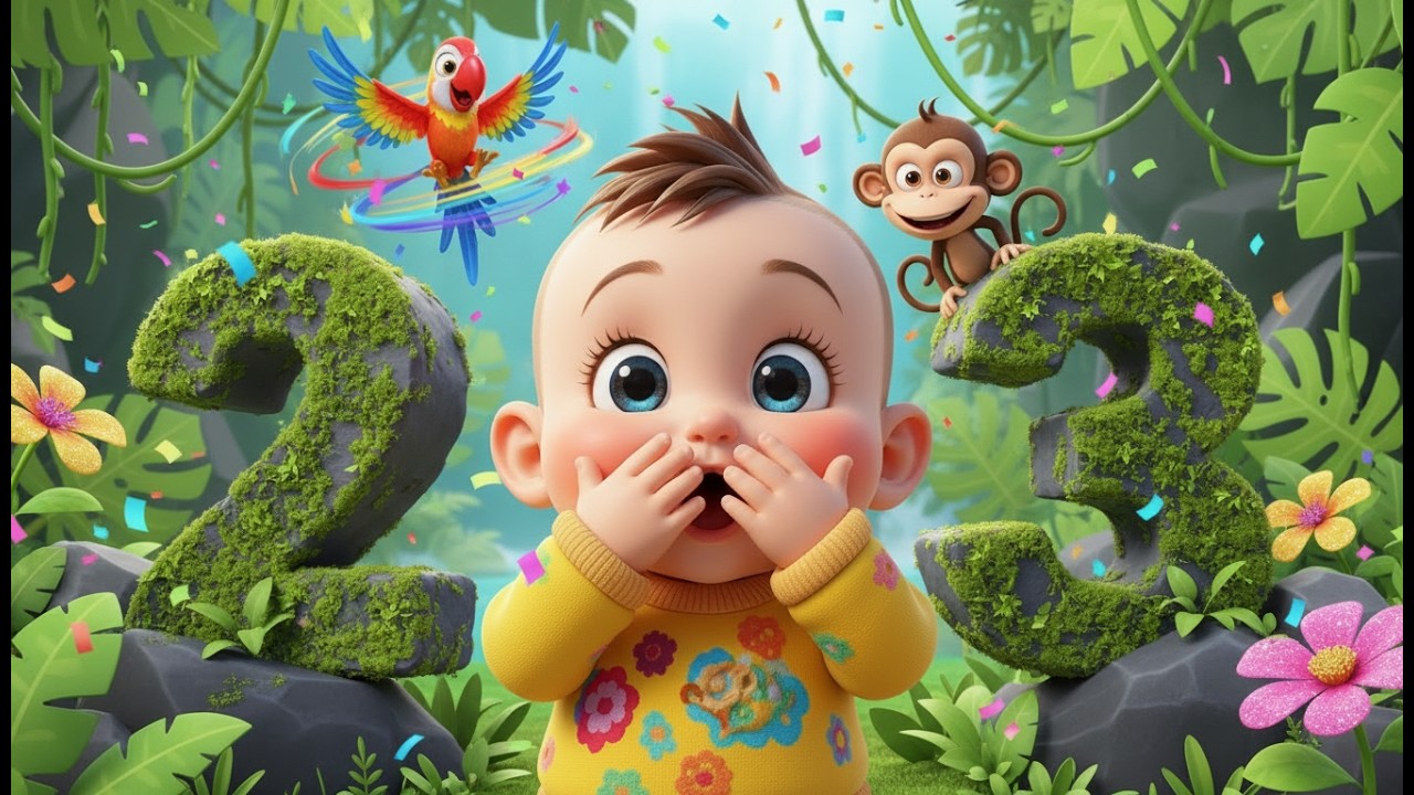Aventura de las escondidas con números | canciones infantiles | Canción para bebés, Aprendizaje