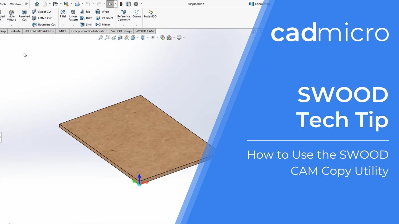 Tech Tip: How to Use the SWOOD CAM Copy Utility