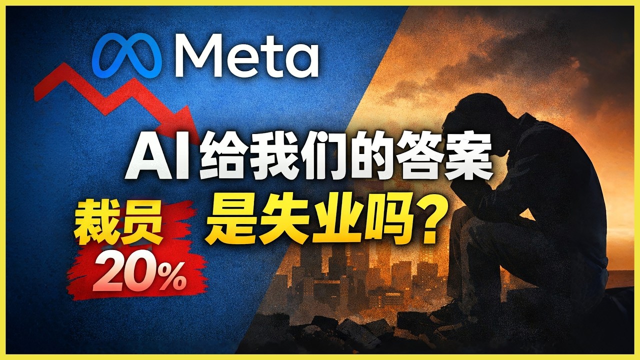 Meta 裁员20%，AI 给我们的最终答案是失业吗? #amzn #美股 #dell