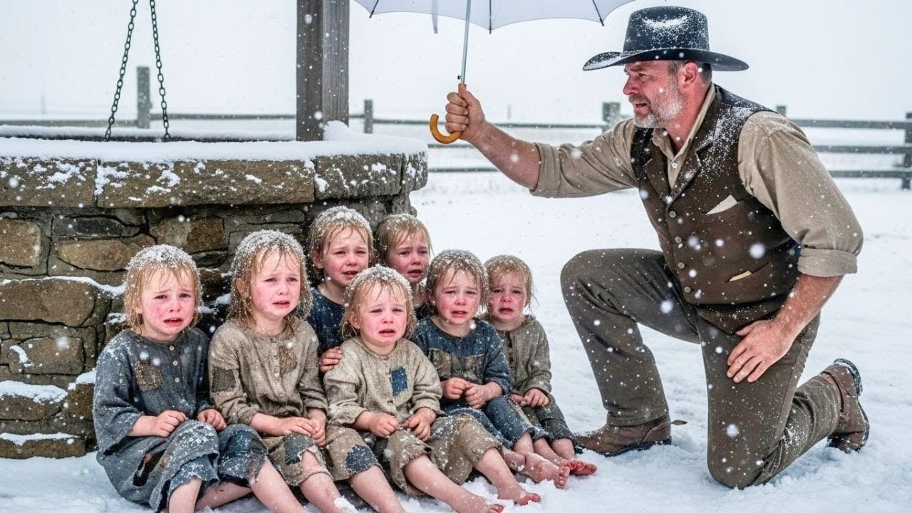 Seven Orphans Cried by a Desert Well — When a Cowboy Asked One Question, Everything Changed