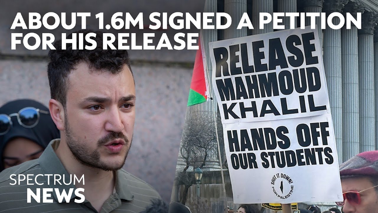 Hundreds rally behind Palestinian activist detained by ICE
