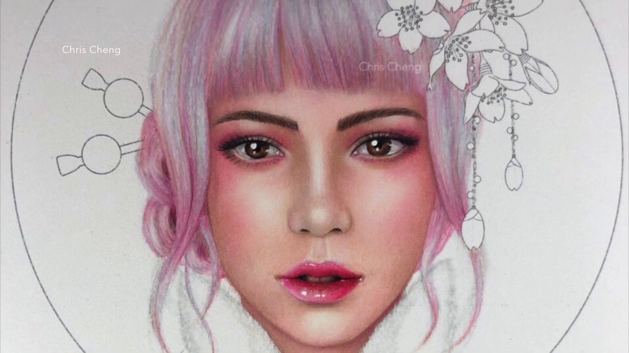 HOW TO DRAW A PORTRAIT USING COLORED PENCILS | Chris Cheng