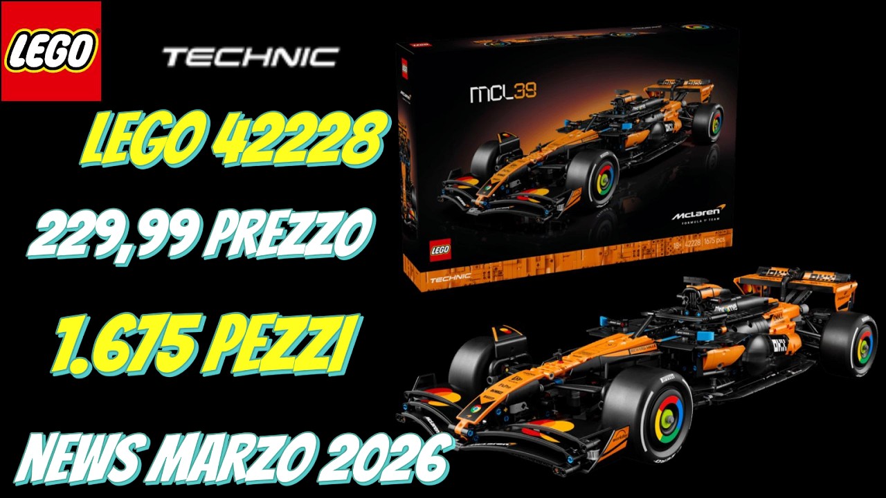 NEWS Recensione Lego 42228 Technic - Auto McLaren MCL39 F1