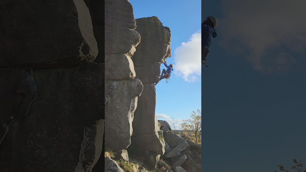 E2 5b "The Sentinel" Trad Top-Rope FLASH Burbage North/The Sentinel 20251102