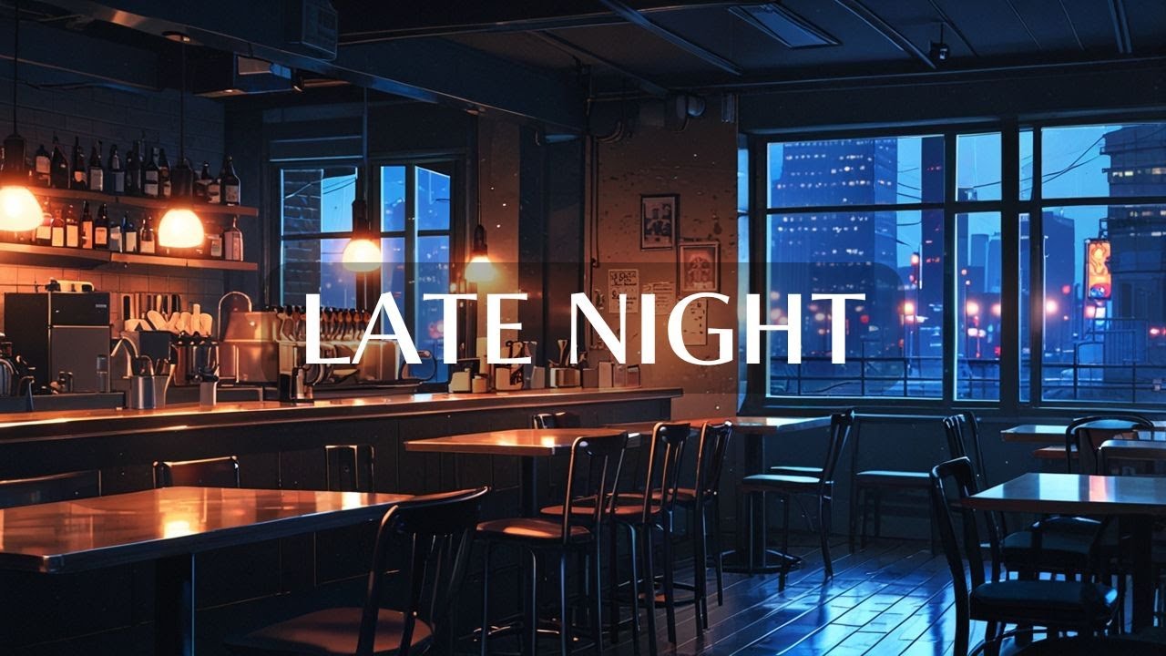 【作業用BGM】LATE NIGHT｜深夜のカフェLofi Jazz（ピアノ×アンビエント）集中BGM
