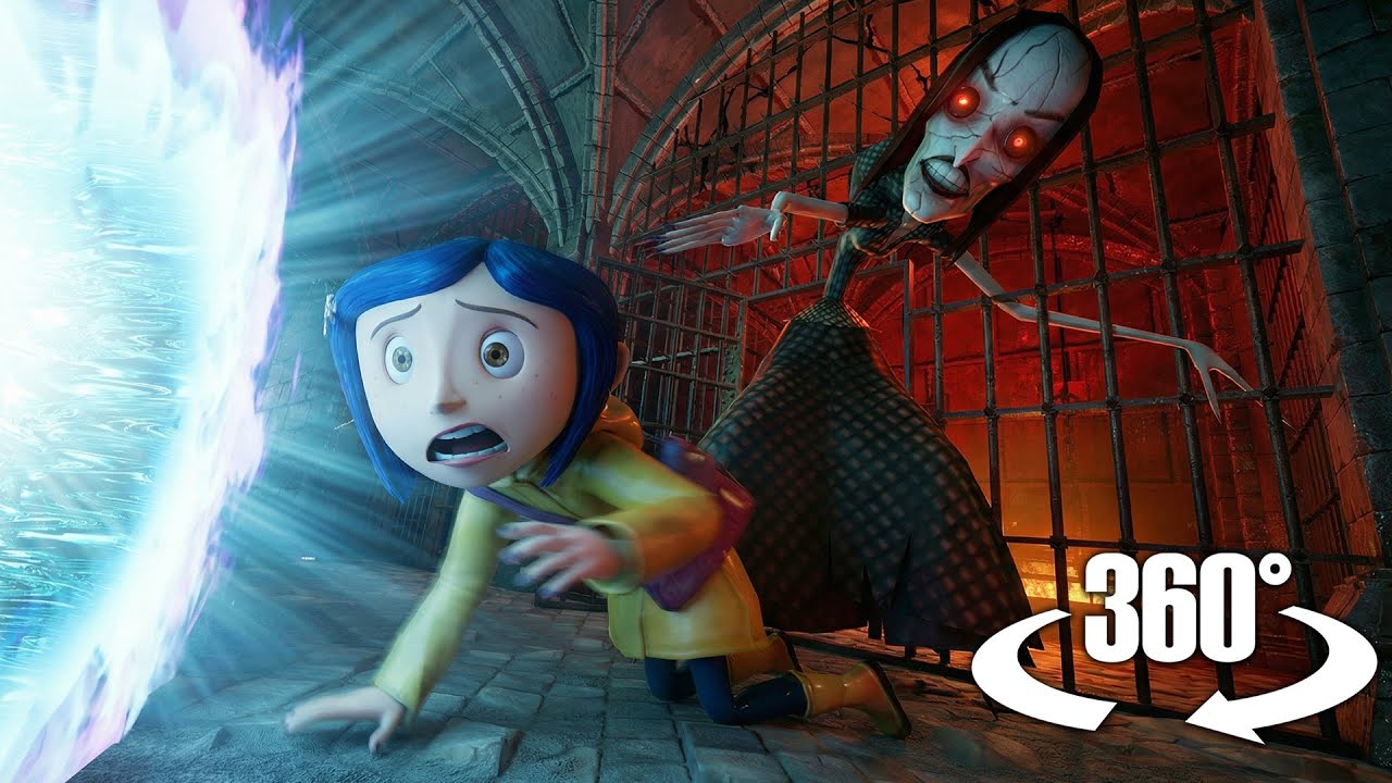 Coraline & Wybie Escape 😱 | Beldam Chases You In Prison | PART 1 (Scary VR 360° Video)