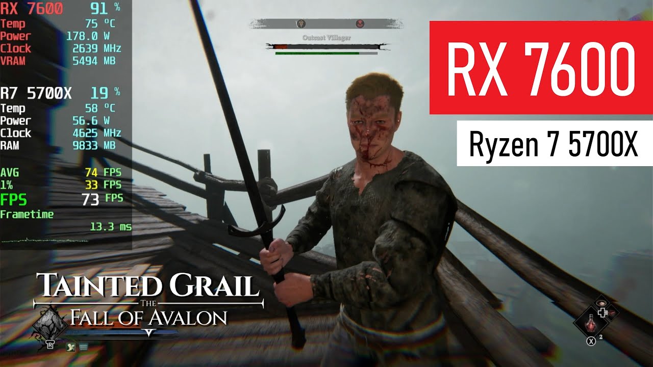Tainted Grail: The Fall of Avalon | RX 7600 8GB | Ryzen 7 5700X