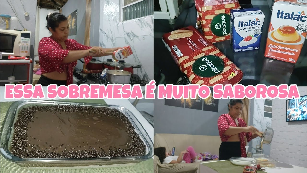 NO VÍDEO DE HJ FIZ UM DELICIOSO PAVÊ FÁCIL E ECONÔMICO/MOSTREI COMO FAÇO #receitas #pave#sobremesa