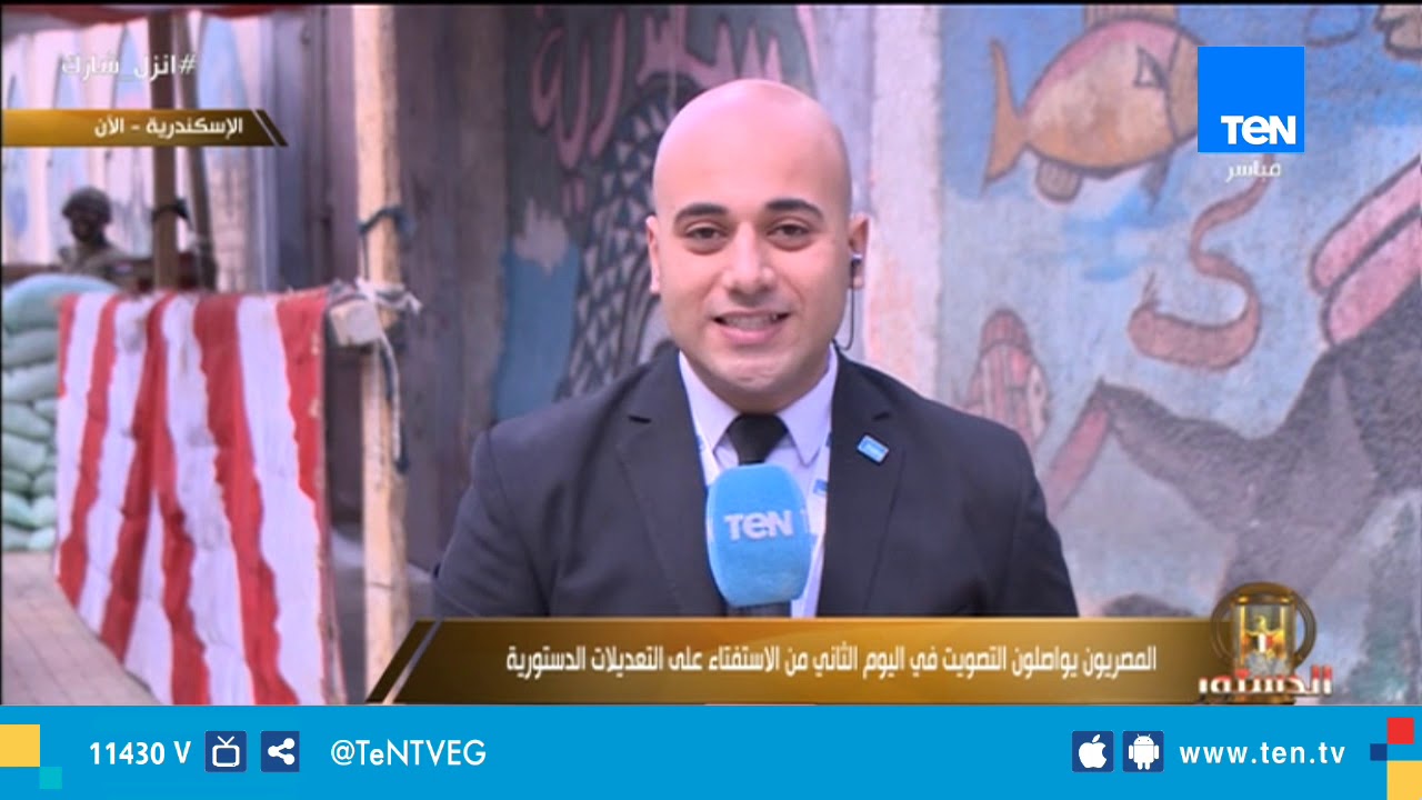 المصريون يدلون بأصوتهم في ثالث أيام الاستفتاء على التعديلات الدستورية بالأسكندرية
