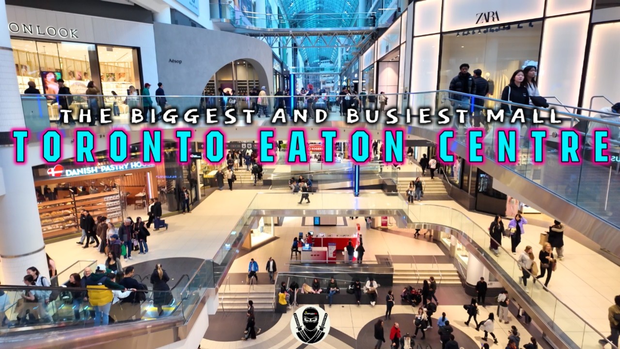 Inside TORONTO's BIGGEST and BUSIEST Mall  ||  CF Toronto Eaton Centre  ||  Walking Tour 2026