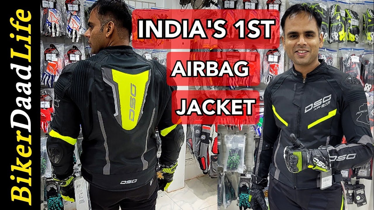 DSG Race Pro Jacket & Gloves┃1st AIR BAG JACKET OF INDIA┃Full Details┃BikerDaadLife