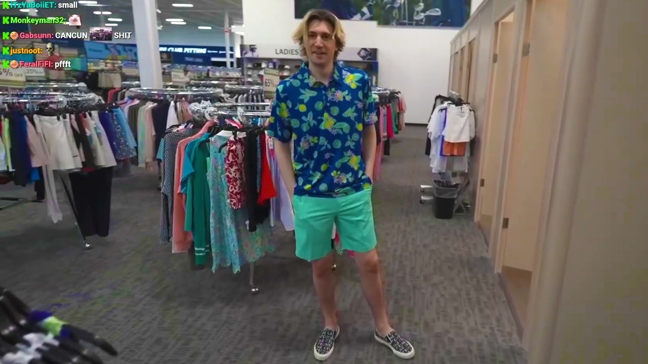 xQc и Джесси примеряют Golf DRIP.