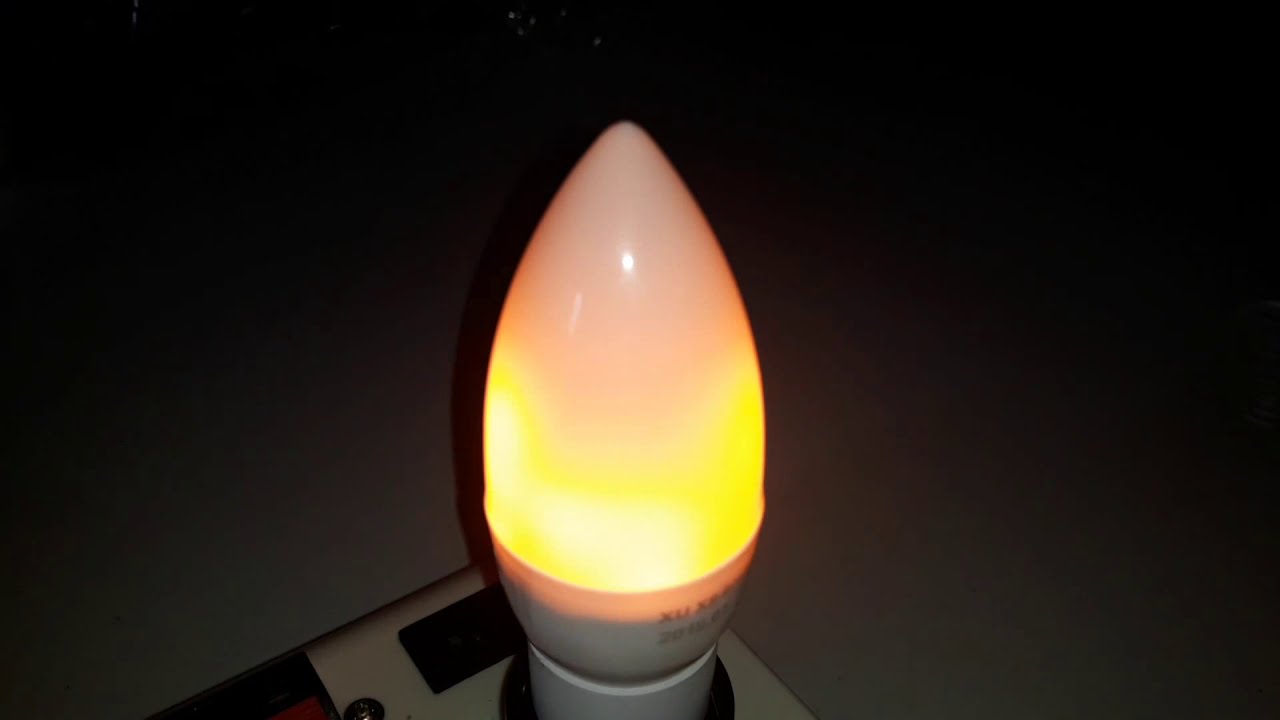 L&acirc;mpada Led E14 Efeito Chamas 3 modos