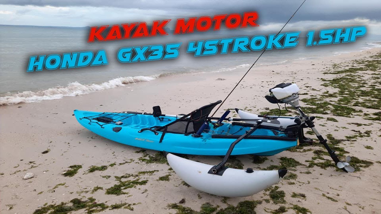 Kayak Motor Honda Gx35 4Stroke Test Run