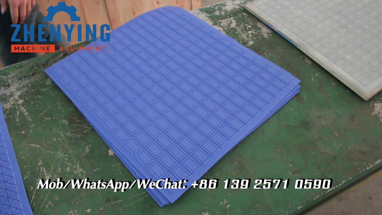 Single color PVC car mat production line with vacuum equipment