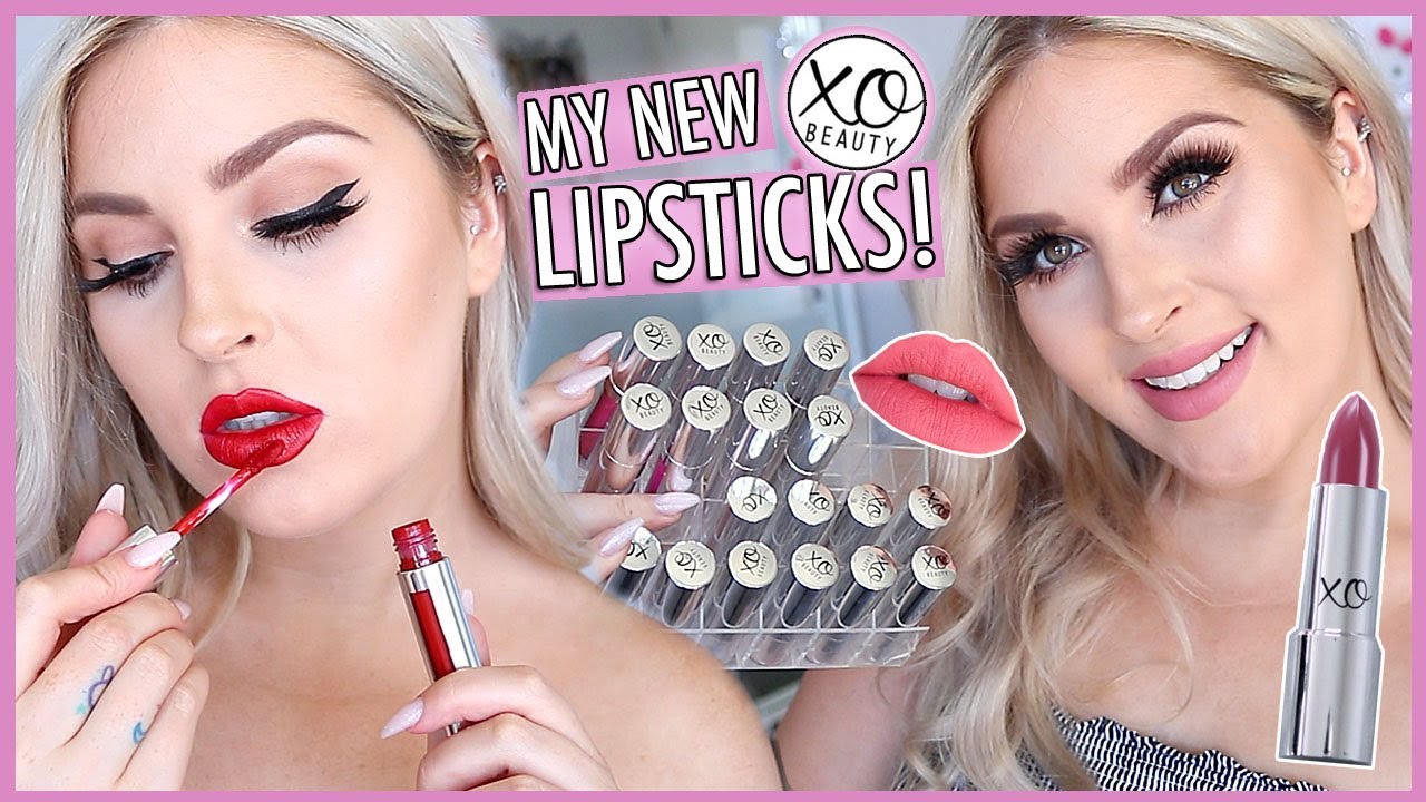 NEW xoBeauty Lip Shades! 💄 LIP SWATCHES 💕😱 Luxe Liquid & Matte Lipsticks!
