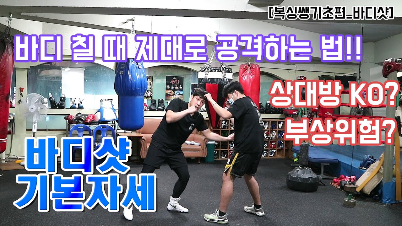 [복싱쌩기초편]바디샷 기본자세 및 개념