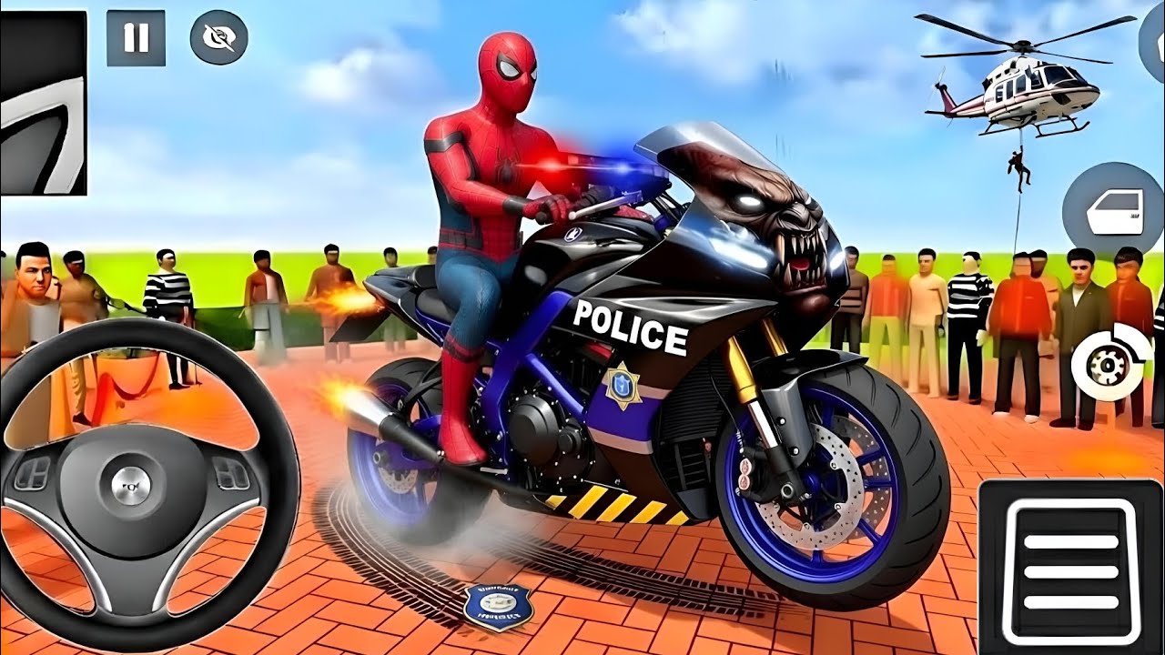 🤑Indian Thift Auto Simulator🤩Indian Showroom Purchase 😲 Modified Police Bike Big Wheel & Car🥳Game