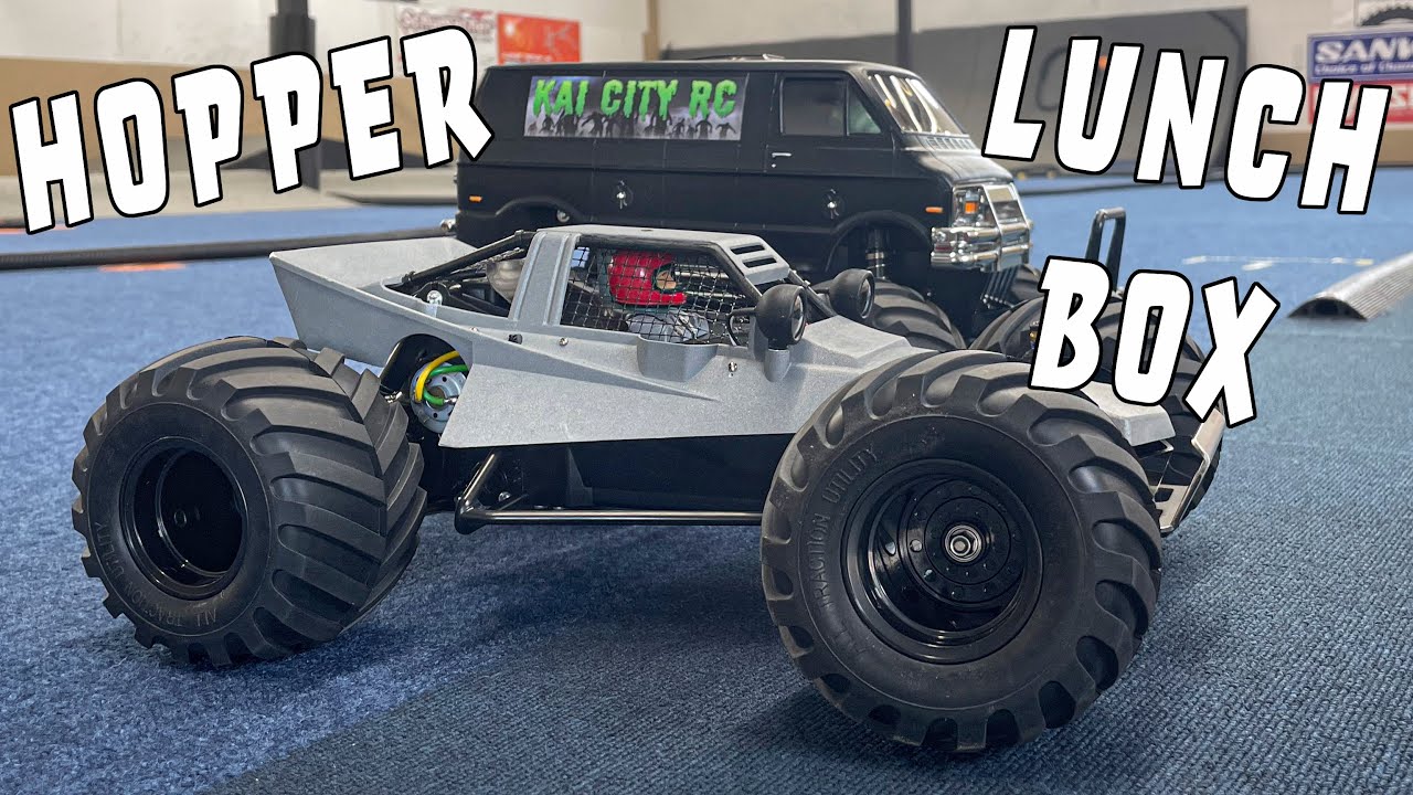 Tamiya Lunchbox & Grasshopper Hit The Track!　タミヤ　グラスホッパー　ランチボックス at Carobs RC Park.