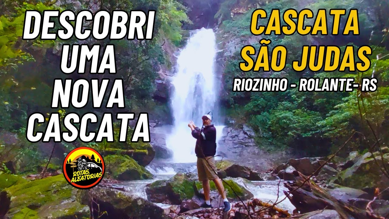 CASCATA SÃO JUDAS RIOZINHO RS - FAZ PARTE DA ROTA DAS CASCATAS DE ROLANTE #mototrip