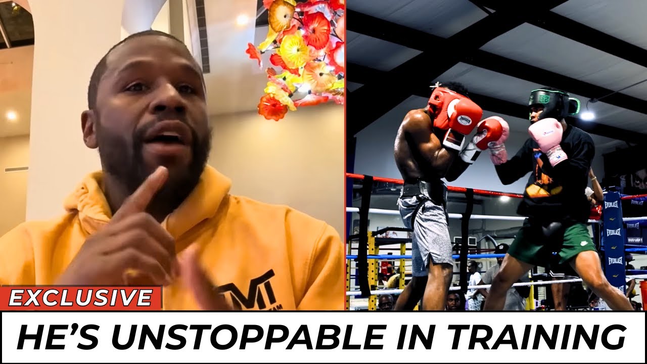 Floyd Mayweather FIRST WORDS After Training With Shakur Stevenson