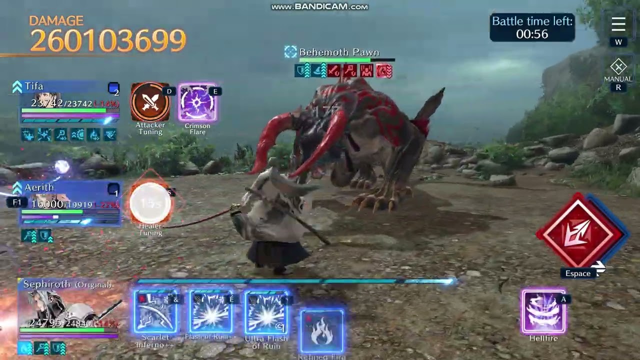 Behemoth Pawn 9,5M Test Dmg #1Damage Ranking FF7EC