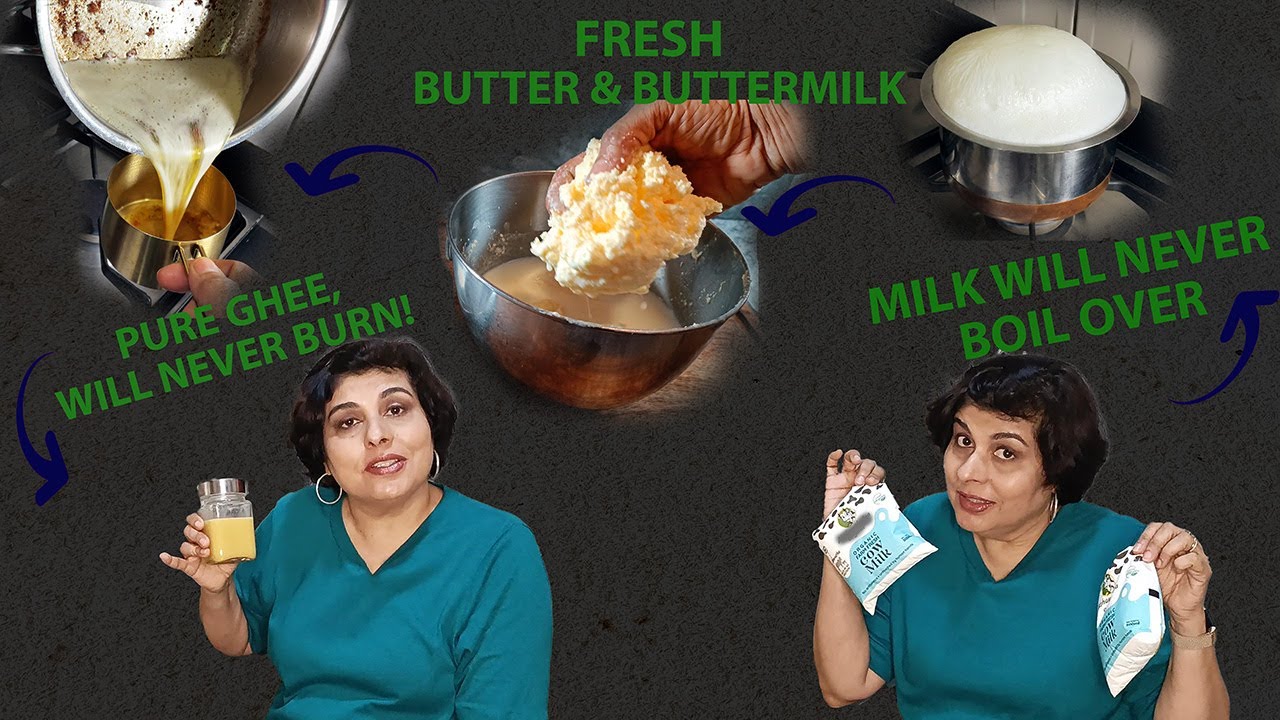 The Journey from Milk to Ghee - Learn to boil milk, and make Butter and Ghee.