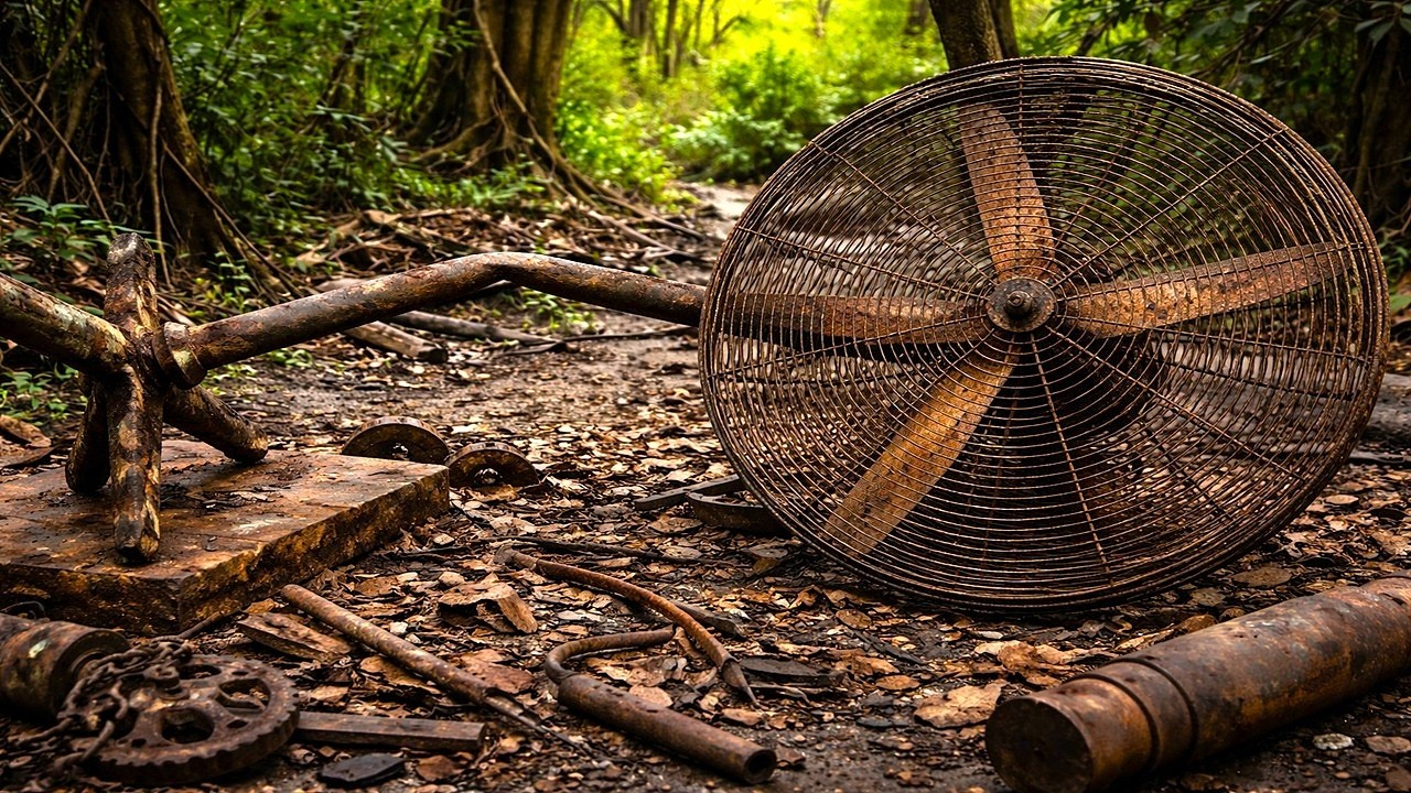 Restoration of a Heavily Rusted Industrial Fan | Genius Rebuilds a Severely Damaged Machine Like New