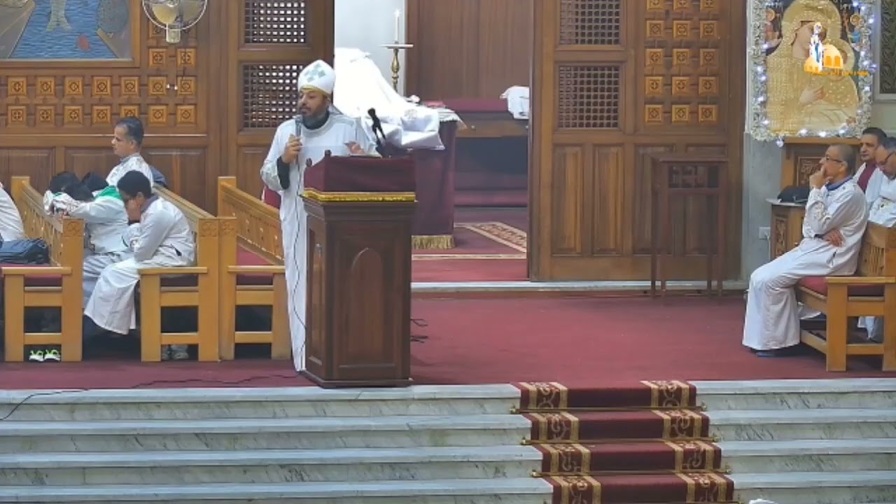 قبل واثناء وبعد المعمودية-القس مينا عماد-قداس الاحدالثالث-شهرطوبة-كنيسةالعذراءمريم الزيتون 25-1-2026