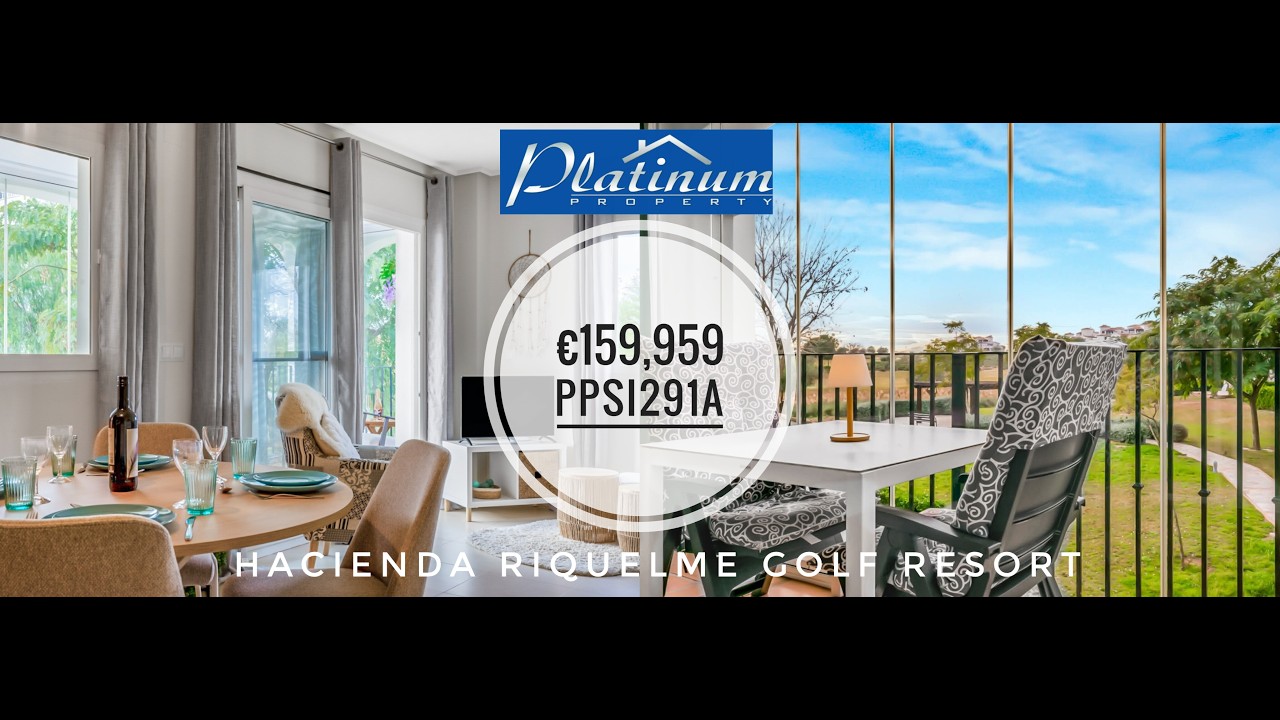 €159,950 2 bed 1 bath Apartment on Hacienda Riquelme Golf Resort.