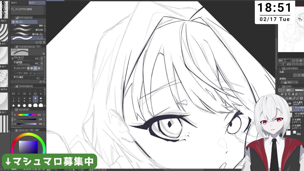 第21回　お絵描き雑談配信/零(rei)
